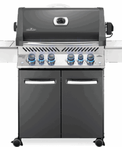 Napoleon Prestige 500 with Infrared Side and Rear Burners - Charcoal Grey - Natural Gas