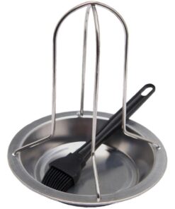 GrillPro Barbecue Chicken Roaster, with Silicone Basting Brush