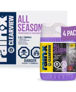 RAIN-X -47 ClearView All-Season 2-In-1 Windshield Washer Fluid (3.78 L - 4 Pack) - LOCAL PICK UP ONLY